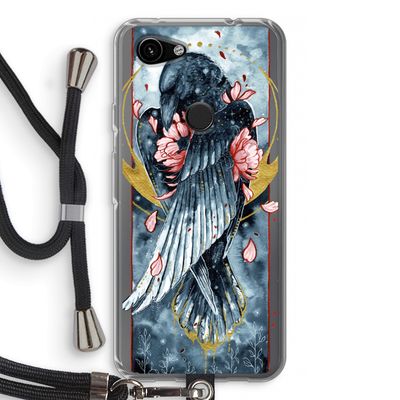 Golden Raven: Pixel 3a Transparant Hoesje met koord
