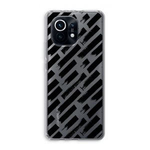 Zwarte vegen: Xiaomi Mi 11 Transparant Hoesje