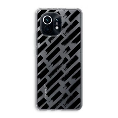 Zwarte vegen: Xiaomi Mi 11 Transparant Hoesje