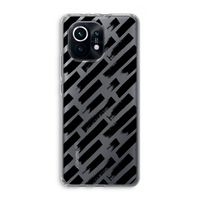 Zwarte vegen: Xiaomi Mi 11 Transparant Hoesje