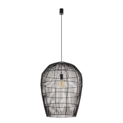 Lyora Rotan hanglampHaiti L Ø 53.5cm zwart - 11168