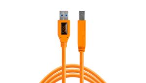 Tether Tools USB-kabel USB 3.2 Gen1 (USB 3.0 / USB 3.1 Gen1) USB-A stekker, USB-B stekker 4.60 m Oranje CU5460ORG