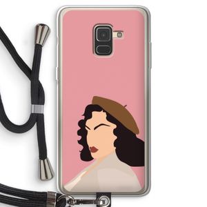 Confidence: Samsung Galaxy A8 (2018) Transparant Hoesje met koord