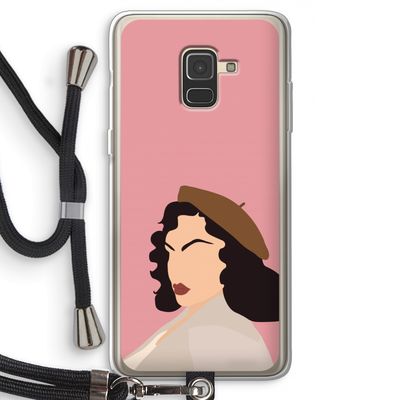 Confidence: Samsung Galaxy A8 (2018) Transparant Hoesje met koord