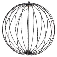 LED Bal 40 cm 240 LEDs Warm Wit Licht Zwart/Metaal LED Bal 40 cm 240 LEDs Warm Wit Licht Zwart/Metaal