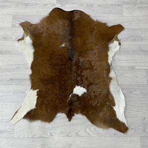 Kalfshuid bruin wit 80x65cm