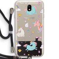 Fantasiewereld: Samsung Galaxy J7 (2017) Transparant Hoesje met koord