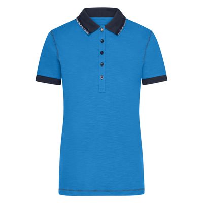 Urban dames poloshirt blauw