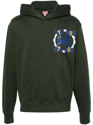Kenzo hoodie en coton à logo brodé - Vert
