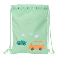 Rugtas met Koordjes Safta Coches Groen 26 x 34 x 1 cm