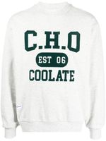 CHOCOOLATE sweat en coton à logo imprimé - Gris - thumbnail