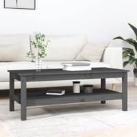 Salontafel 110x50x40 cm massief grenenhout grijs