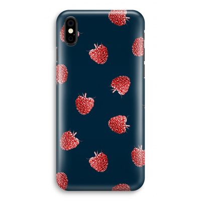 Framboosjes: iPhone X Volledig Geprint Hoesje