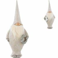 J-Line beeld kerstman gnome 36,5 cm 2 assorti | 8 stuks
