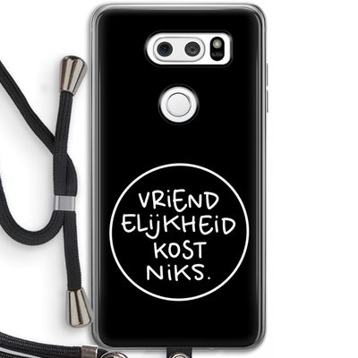 Vriendelijkheid: LG V30 Transparant Hoesje met koord