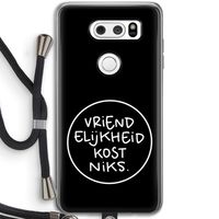 Vriendelijkheid: LG V30 Transparant Hoesje met koord