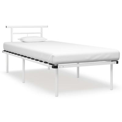 Bedframe metaal wit 90x200 cm