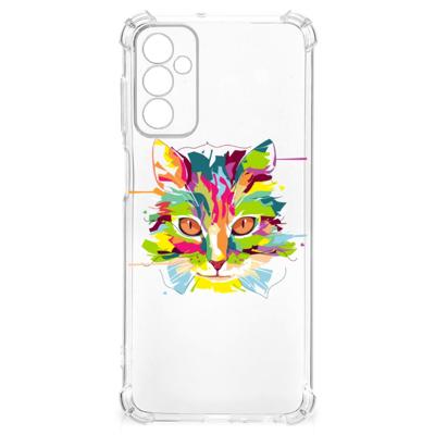 Samsung Galaxy M13 4G | M23 Stevig | Bumper Hoesje | Cat Color Samsung Galaxy M13 4G | M23 Stevig | Bumper Hoesje | Cat Color