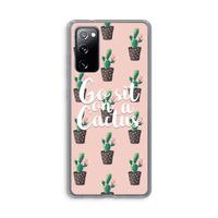 Cactus quote: Samsung Galaxy S20 FE / S20 FE 5G Transparant Hoesje Cactus quote: Samsung Galaxy S20 FE / S20 FE 5G Transparant Hoesje