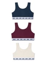 Dkny Kids bralette à logo imprimé (lot de trois) - Rouge