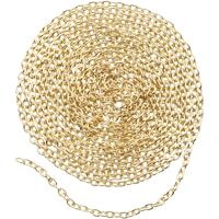 Creativ Company Jasseron, b: 2 mm, verguld, 2 m/ 1 doos