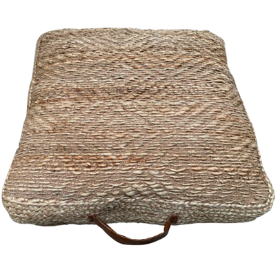 Kussen jute diamant patroon - 60x60x15