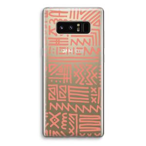 Marrakech Pink: Samsung Galaxy Note 8 Transparant Hoesje