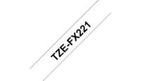 TZe-FX221  - Labelling tape 9mm white / black TZe-FX221 - thumbnail