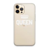 Queen zwart: iPhone 13 Pro Max Transparant Hoesje