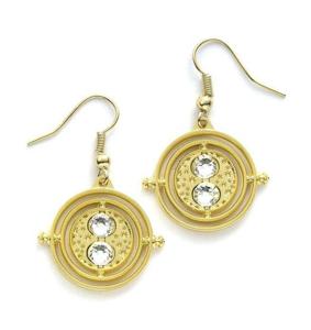 Harry Potter Earrings Time Turner (Gold Plated)