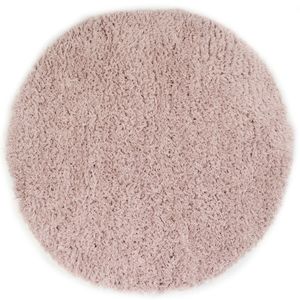 Floki - Hoogpolig Vloerkleed - Lila-Ø 120 cm