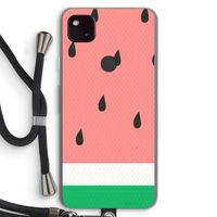 Watermeloen: Pixel 4a 5G Transparant Hoesje met koord