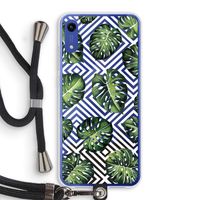 Geometrische jungle: Honor Play 8A Transparant Hoesje met koord