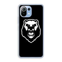 Angry Bear (black): Xiaomi Mi 11 Lite Transparant Hoesje