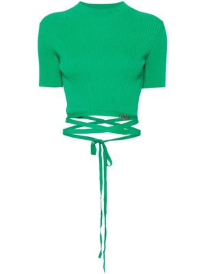 Maje Top met col - Groen Maje Top met col - Groen