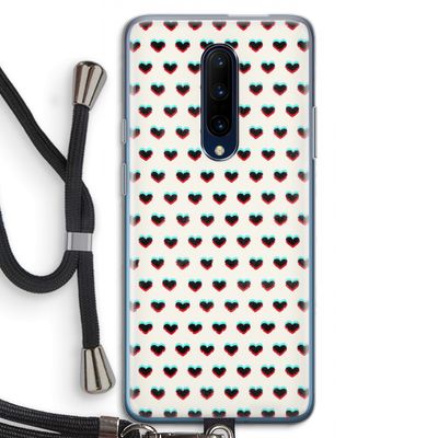 Hartjes: OnePlus 7 Pro Transparant Hoesje met koord