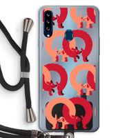 Dogs: Samsung Galaxy A20s Transparant Hoesje met koord Dogs: Samsung Galaxy A20s Transparant Hoesje met koord