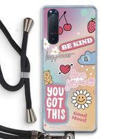 Positivity: Sony Xperia 5 II Transparant Hoesje met koord