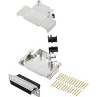 encitech D45ZK25-DBCS-K 6355-0051-13 D-sub female connectorset 45 ° Aantal polen: 25 Crimpen 1 stuk(s)