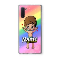 Chibi Maker man: Samsung Galaxy Note 10 Transparant Hoesje
