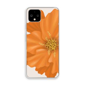 Orange Ellila flower: Pixel 4 Transparant Hoesje