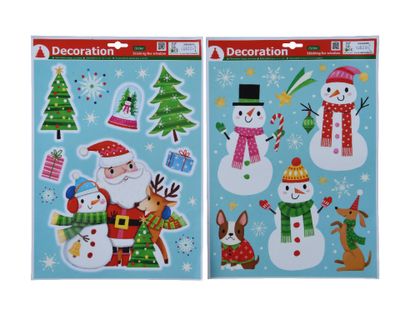 Sticker pvc l41b29h0.1 cm a2 I kerst - Decoris
