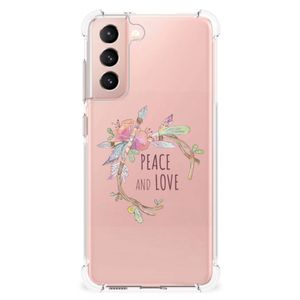 Samsung Galaxy S21 FE Stevig Bumper Hoesje Boho Text