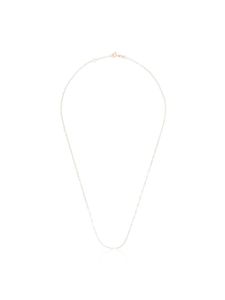 Gigi Clozeau collier en or rose 18ct à détails de perles - Blanc