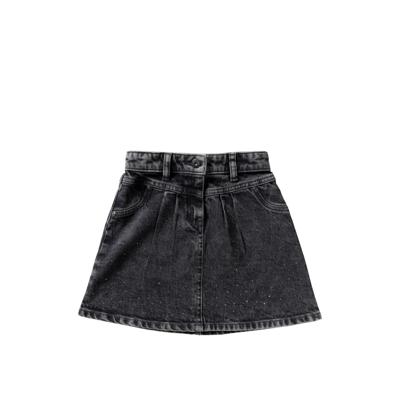Your wishes winter rok meisjes - grijs - denim, glitter, stretch