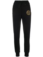 Versace Jeans Couture pantalon de jogging en coton à logo brodé - Noir