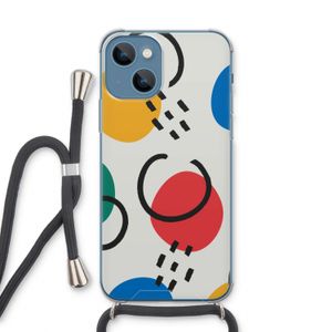 Illustratieve pop 3: iPhone 13 Transparant Hoesje met koord