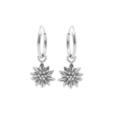 Karma Oorringen Hoops Sunflower Zilver