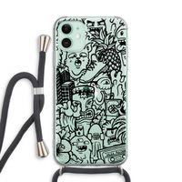 Vexx Black Mixtape: iPhone 11 Transparant Hoesje met koord