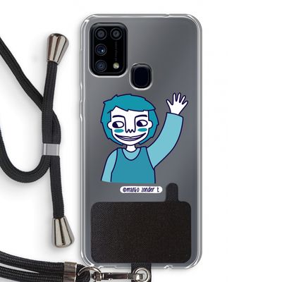 Zwaai: Samsung Galaxy M31 Transparant Hoesje met koord